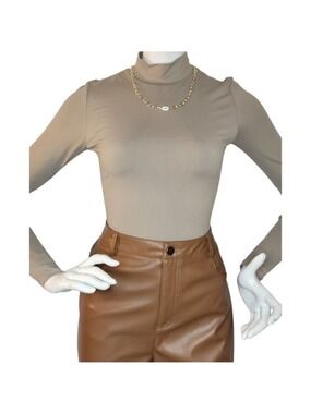 Second Skin RD Style Mock Neck Nomad Bodysuit Medium Chic NWT